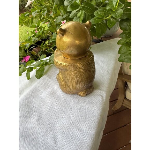 Vintage Brass Panda Figurine | - Picture 3 of 3
